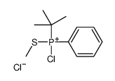 tert-butyl-chloro-methylsulfanyl-phenylphosphanium,chloride结构式