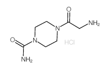 2-Amino-1-(4-carbamoyl-piperazine-1-yl)-ethanone x HCl Structure
