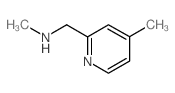 N-methyl-1-(4-methylpyridin-2-yl)methanamine structure