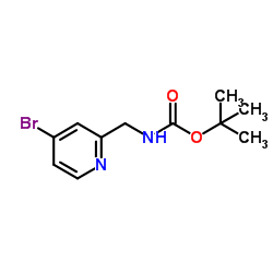 ((4-溴吡啶-2-基)甲基)氨基甲酸叔丁酯结构式