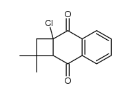 2a-chloro-1,1-dimethyl-1,2,2a,8a-tetrahydrocyclobuta[b]naphthalene-3,8-dione结构式
