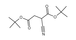 cyano-succinic acid di-tert-butyl ester Structure