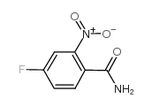 4-氟-2-硝基苯甲酰胺结构式