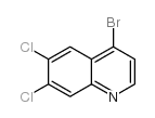 4-溴-6,7-二氯喹啉结构式