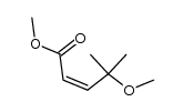 (Z)-methyl 4-methoxy-4-methylpent-2-enoate Structure