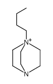 4-butyl-1-aza-4-azoniabicyclo[2.2.2]octane结构式