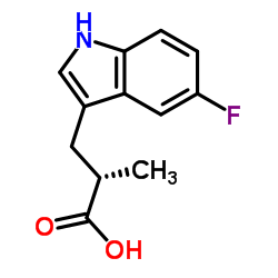 (2S)-3-(5-Fluoro-1H-indol-3-yl)-2-methylpropanoic acid Structure