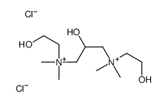 2-hydroxyethyl-[2-hydroxy-3-[2-hydroxyethyl(dimethyl)azaniumyl]propyl]-dimethylazanium,dichloride Structure