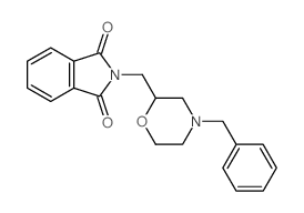 2-(4-BENZYL-MORPHOLIN-2-YLMETHYL)-ISOINDOLE-1,3-DIONE结构式