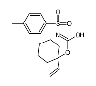 (1-ethenylcyclohexyl) N-(4-methylphenyl)sulfonylcarbamate Structure