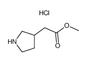 2-(吡咯烷-3-基)乙酸甲酯盐酸盐结构式