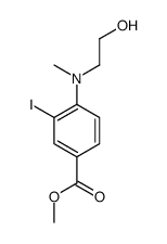 4-((2-羟基乙基)(甲基)氨基)-3-碘苯甲酸甲酯结构式