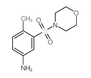 4-甲基-3-(4-吗啉磺酰基)苯胺结构式
