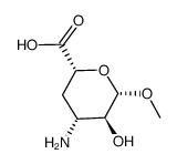 beta-L-xylo-Hexopyranosiduronic acid, methyl 3-amino-3,4-dideoxy- (9CI) Structure