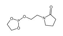 1-[2-(1,3,2-dioxaphospholan-2-yloxy)ethyl]pyrrolidin-2-one Structure