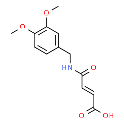 3-(N-((3,4-DIMETHOXYPHENYL)METHYL)CARBAMOYL)PROP-2-ENOIC ACID Structure