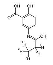 N-Propionyl Mesalazine-d5结构式
