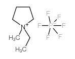 1-甲基-1-乙基吡咯烷鎓六氟磷酸盐结构式