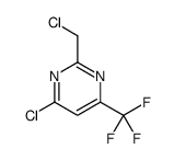4-Chloro-2-(chloromethyl)-6-(trifluoromethyl)pyrimidine Structure