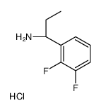 (S)-1-(2,3-二氟苯基)丙烷-1-胺盐酸盐结构式