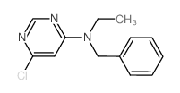 N-Benzyl-6-chloro-N-ethyl-4-pyrimidinamine Structure