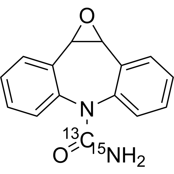 Carbamazepine 10,11-epoxide-13C-15N Structure