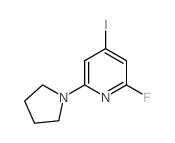 2-Fluoro-4-iodo-6-(pyrrolidin-1-yl)pyridine Structure