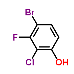 4-Bromo-2-chloro-3-fluorophenol structure