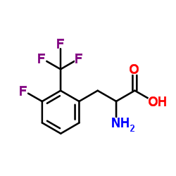 3-氟-2-(三氟甲基)-DL-苯基丙氨酸结构式