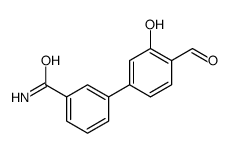 3-(4-formyl-3-hydroxyphenyl)benzamide结构式