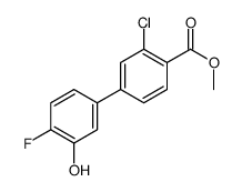 methyl 2-chloro-4-(4-fluoro-3-hydroxyphenyl)benzoate Structure
