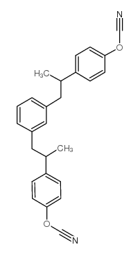 1,3-Phenylenebis(2,2-propanediyl-4,1-phenylene) dicyanate structure