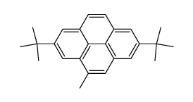 2,7-di-tert-butyl-4-methylpyrene结构式