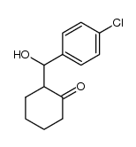 anti-2-[Hydroxy(4-chlorophenyl)methyl]cyclohexanone结构式