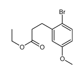 2-BROMO-5-METHOXY-BENZENEPROPANOIC ACID ETHYL ESTER Structure