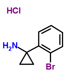 Cyclopropanamine, 1-(2-bromophenyl)-, hydrochloride Structure