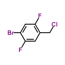 1-Bromo-4-(chloromethyl)-2,5-difluorobenzene Structure