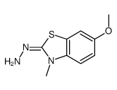 6-甲氧基-3-甲基苯并噻唑腙-[2]结构式