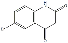 6-溴-2-羟基喹啉-4(1H)-酮结构式