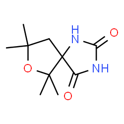 6,6,8,8-Tetramethyl-7-oxa-1,3-diazaspiro[4.4]nonane-2,4-dione结构式