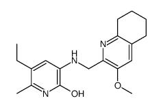 5-ethyl-3-[(3-methoxy-5,6,7,8-tetrahydroquinolin-2-yl)methylamino]-6-methyl-1H-pyridin-2-one Structure