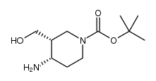 顺式-1-BOC-4-氨基-3-哌啶甲醇图片