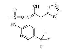 N-[2-(methanesulfonamido)-5-(trifluoromethyl)pyridin-3-yl]-2-thiophen-2-ylacetamide Structure