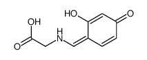 2-[(2-hydroxy-4-oxocyclohexa-2,5-dien-1-ylidene)methylamino]acetic acid Structure