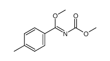 methyl methoxy(p-tolyl)methylenecarbamate Structure