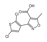 3-(2,5-dichlorothiophen-3-yl)-5-methyl-1,2-oxazole-4-carboxylic acid结构式