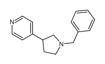 4-(1-苄基-吡咯烷-3-基)吡啶结构式