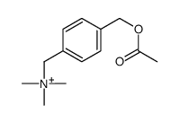 4-acetoxymethyl-N,N,N-trimethylbenzenemethanaminium structure