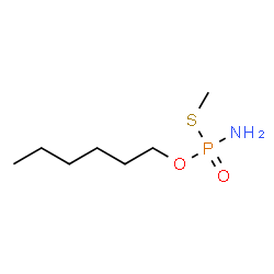 O-n-hexyl-S-methylphosphorothioamidate结构式