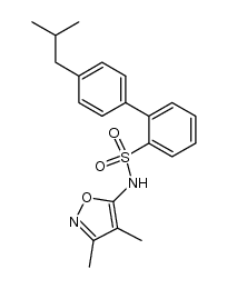 N-(3,4-Dimethyl-5-isoxazolyl)-4'-(2-methylpropyl)-[1,1'-biphenyl]-2-sulfonamide Structure